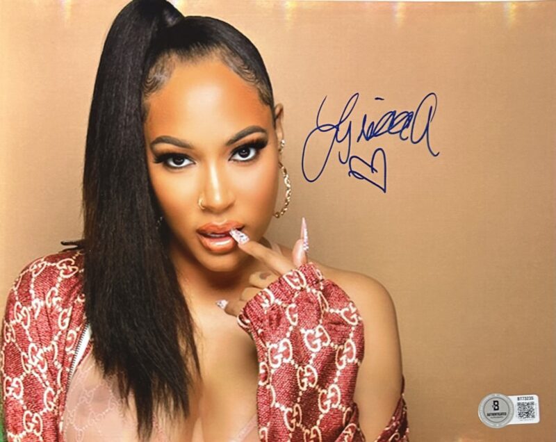 Lyrica Anderson Signed Autograph 8x10 Beckett Singer Songwriter 1
