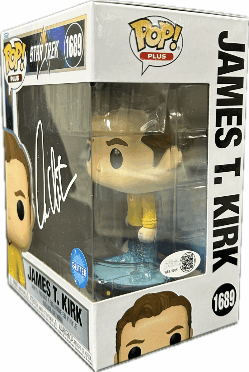 William Shatner Signed Funko POP 1689 JSA James T. Kirk Star Trek WB971085 - Image 2