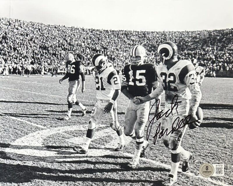 Jack Pardee Signed Autographed 8x10 Photo Beckett Los Angeles Rams #4