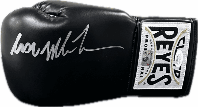 Iron Mike Tyson Signed Left Black Cleto Reyes Glove JSA & Mike Tyson Hologram