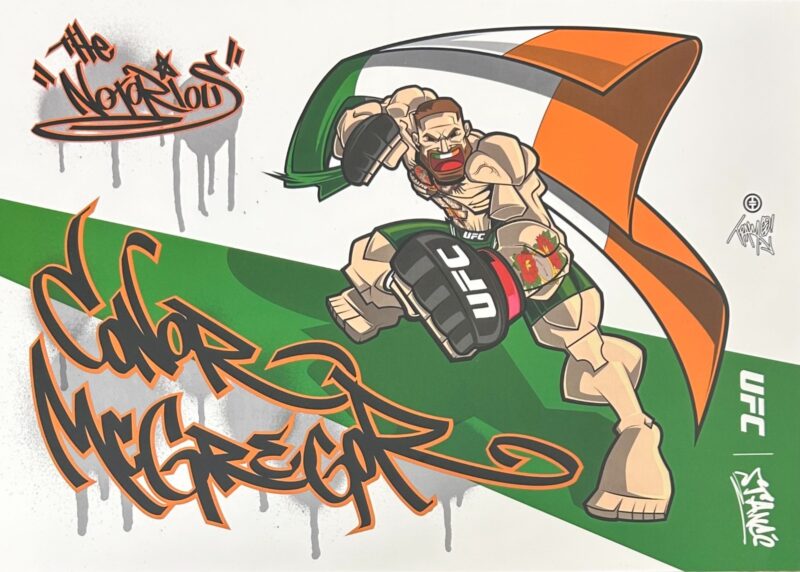 Conor McGregor 7" x 9" – with Victory Flag by Tracy Tubera 279/300 - Image 6