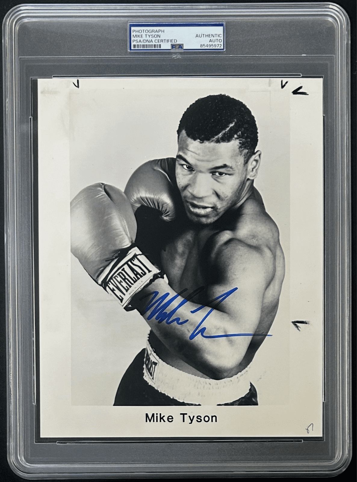 Mike Tyson Signed 1993 Type 3 Photograph PSA/DNA 1980's Original Publicity Photo