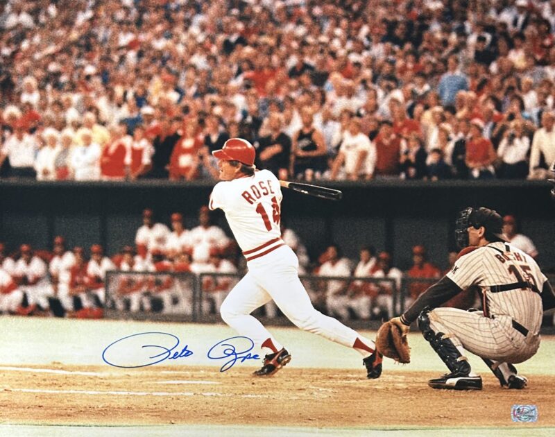 Pete Rose Signed Autographed 16x20 Photo Rose Exclusive Hologram Reds 6
