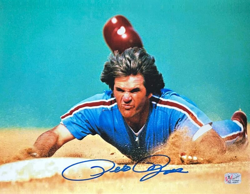 Pete Rose Signed Autographed 11x14 Photo Pete Rose Exclusive Hologram Phillies 2