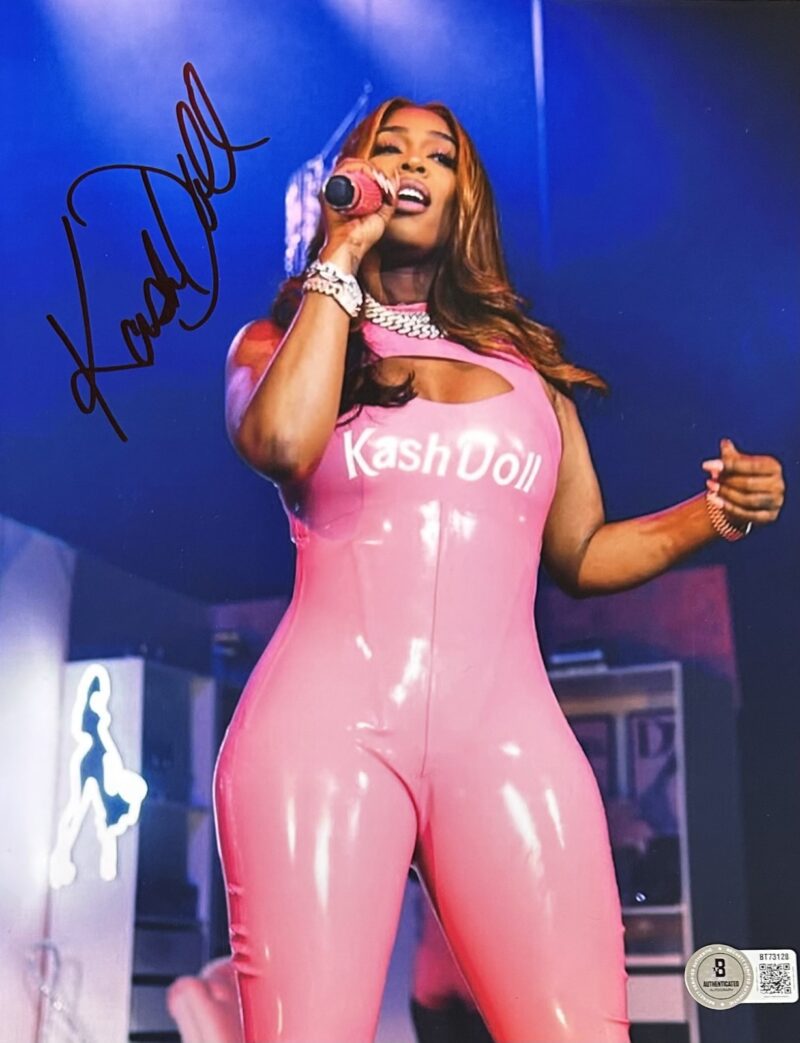Kash Doll Signed Autograph 8x10 Beckett Rapper #1