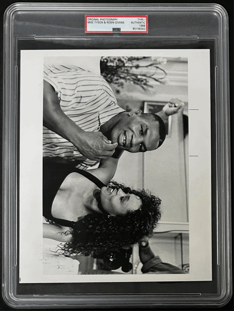 Mike Tyson Original 1988 Type 1 Photograph PSA/DNA with Robin Givens - Image 2