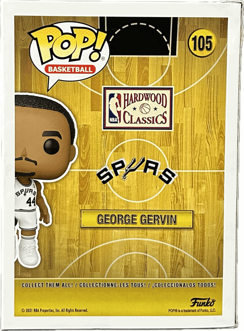 George Gervin Signed Autographed Funko POP 105 JSA Authentic San Antonio Spurs - Image 5