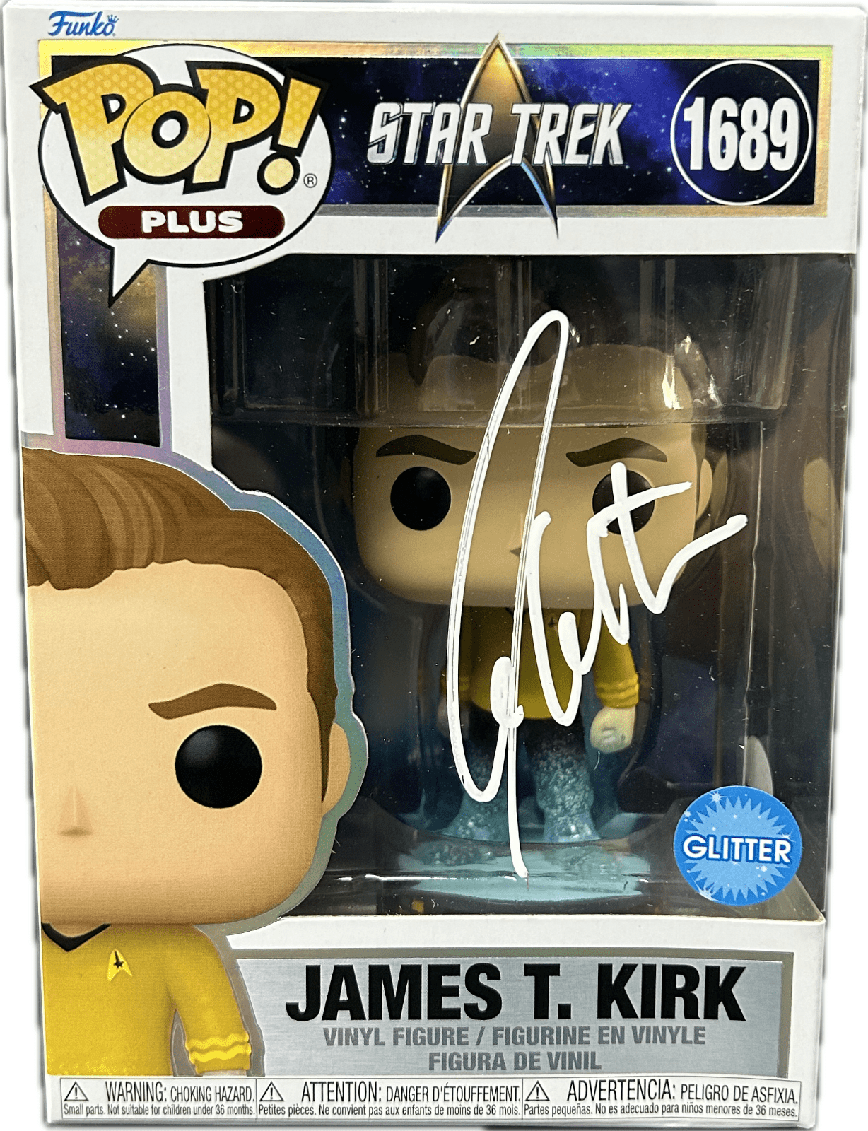 William Shatner Signed Funko POP 1689 JSA James T. Kirk Star Trek WB971087