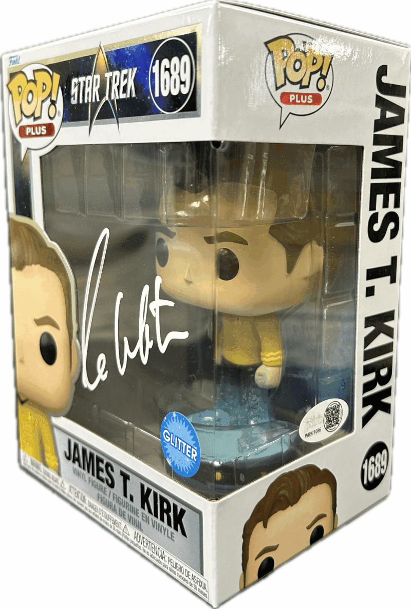 William Shatner Signed Funko POP 1689 JSA James T. Kirk Star Trek WB971086 - Image 2