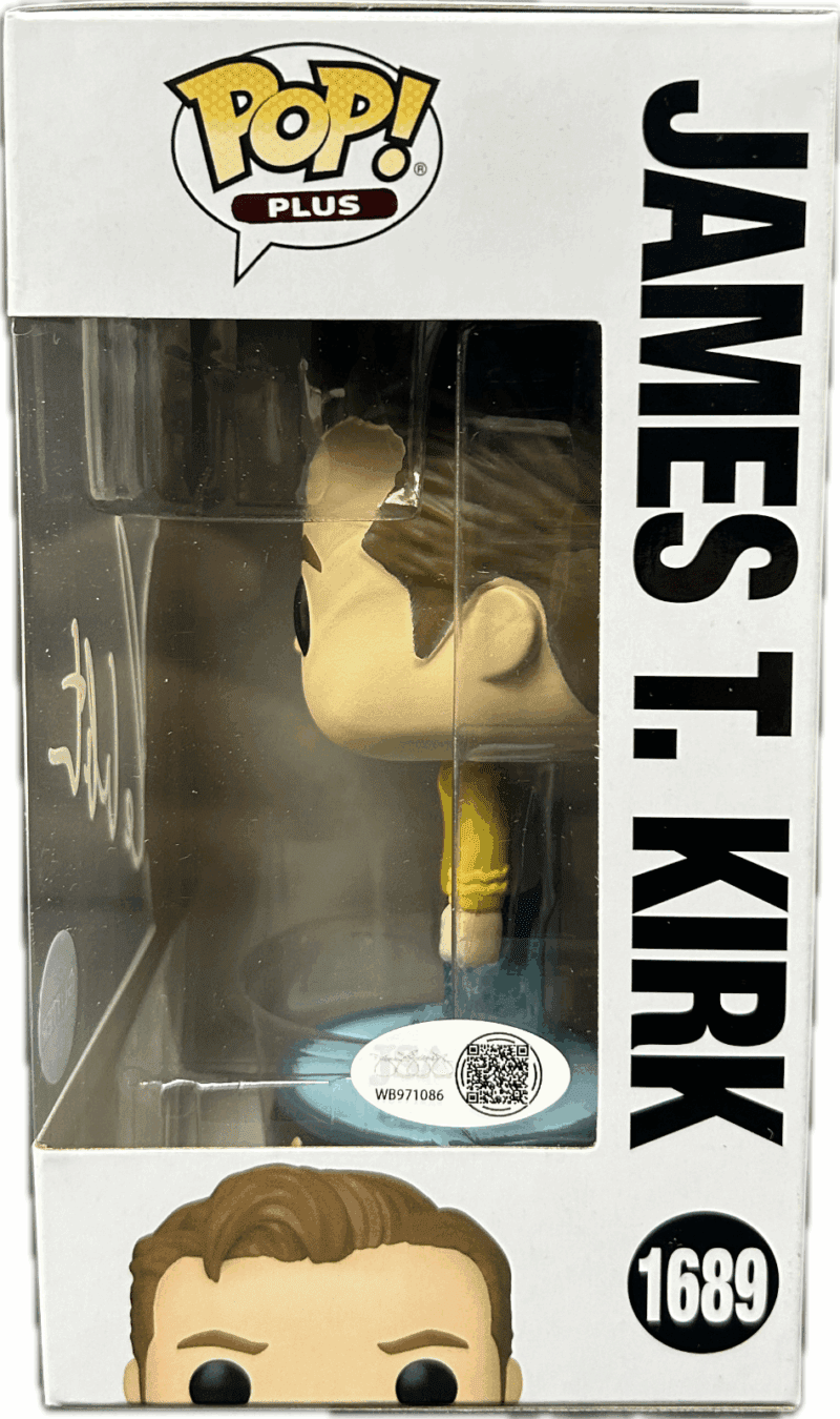 William Shatner Signed Funko POP 1689 JSA James T. Kirk Star Trek WB971086 - Image 3