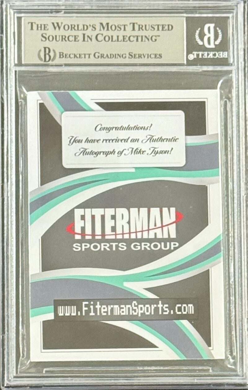 MIKE TYSON 2024 Fiterman Sports Exclusive Punch Out Signed Card BAS 16897965 (A) - Image 2