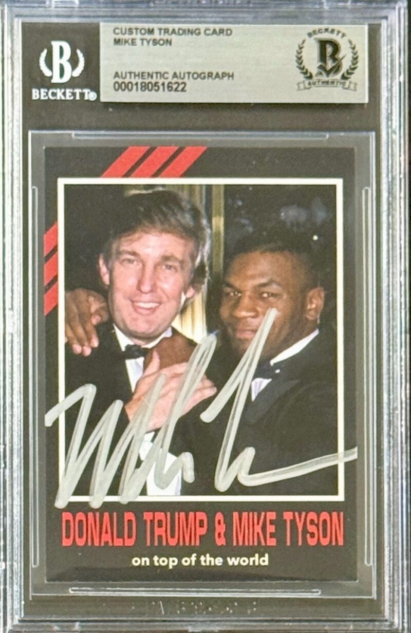 Mike Tyson Signed Fiterman Exclusive Card Beckett 18051622 President Trump