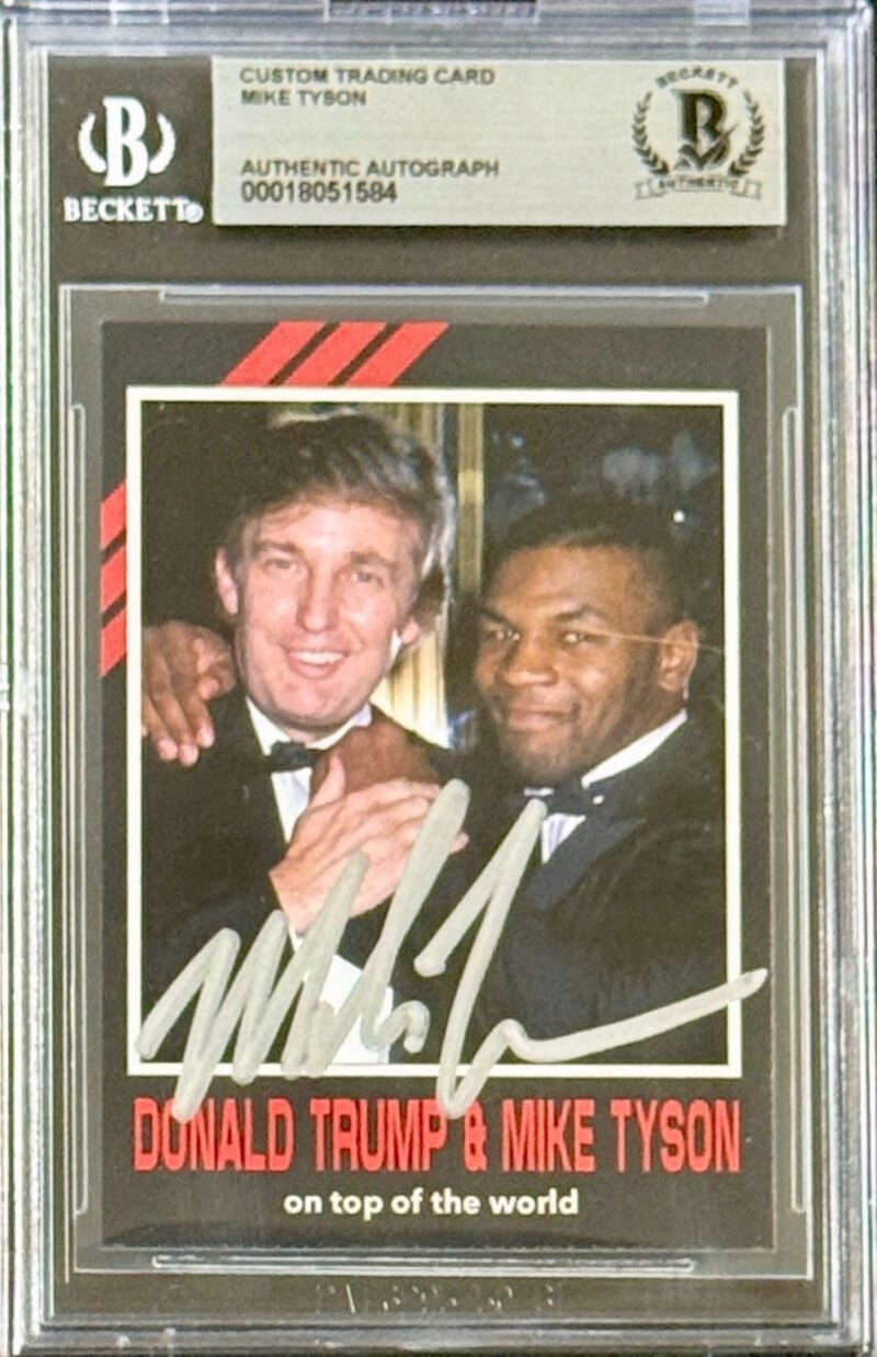 Mike Tyson Signed Fiterman Exclusive Card Beckett 18051584 President Trump