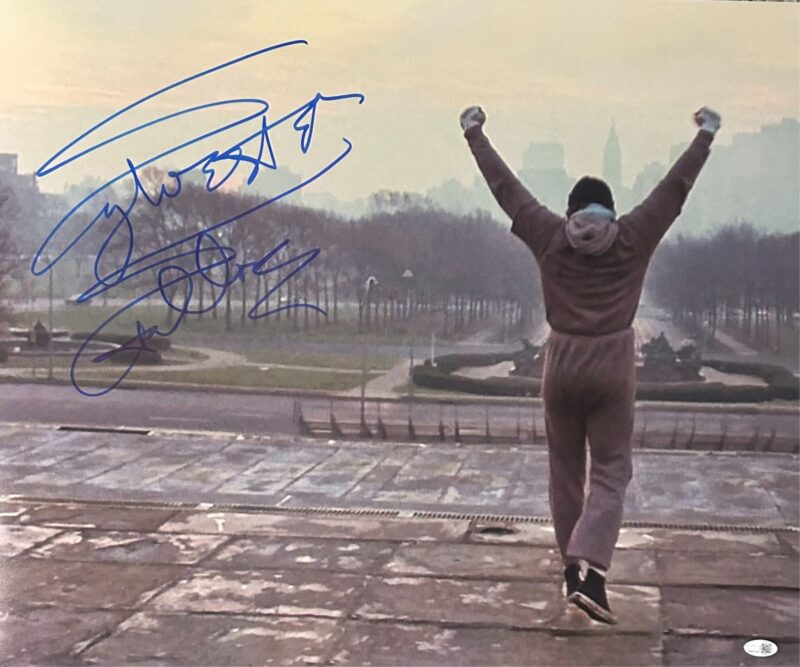 Sylvester Stallone Signed Autographed Rocky II 20x24 Photo JSA Authentic Steps