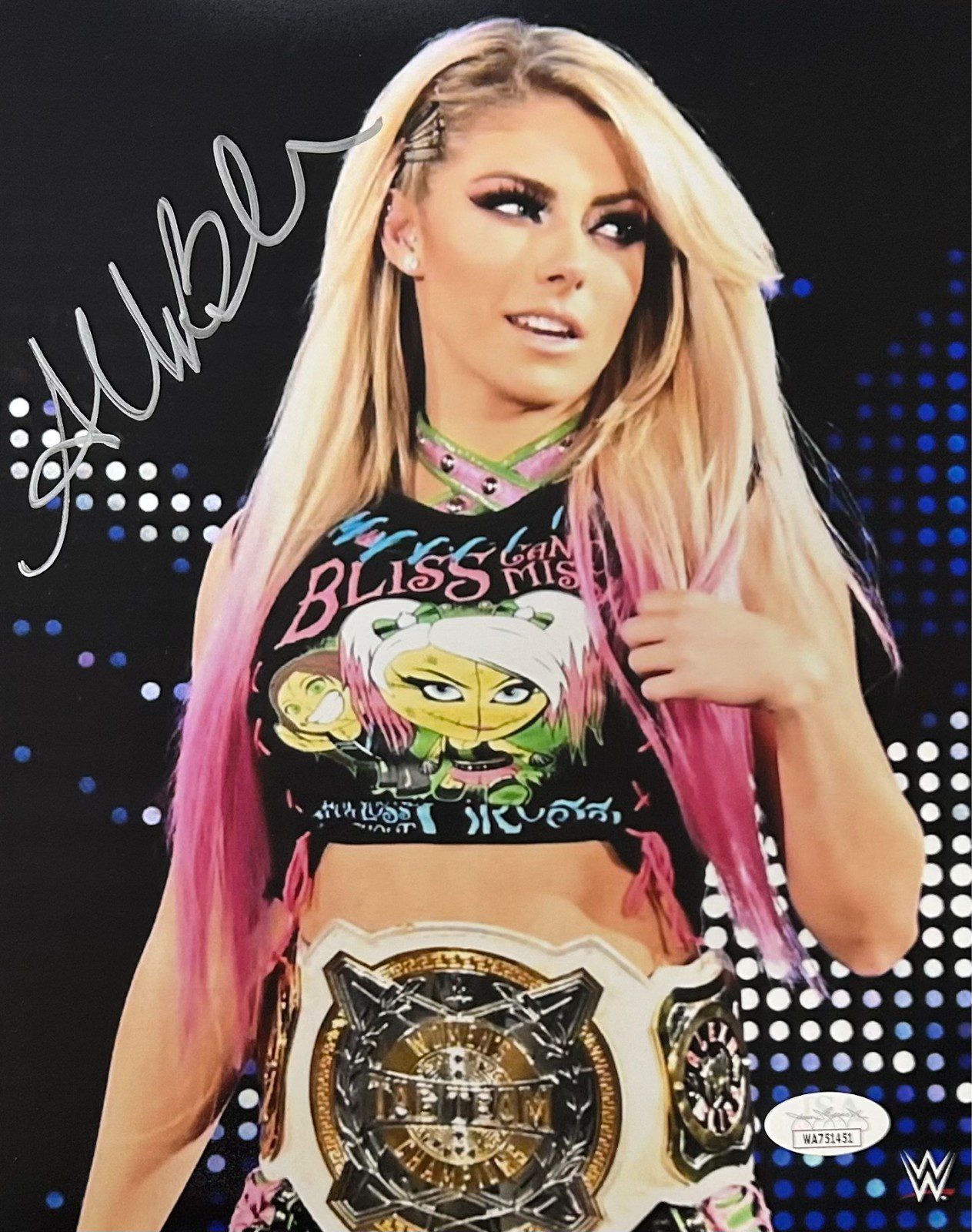 Alexa Bliss Signed Autographed 8x10 Photo JSA Authenticated #14