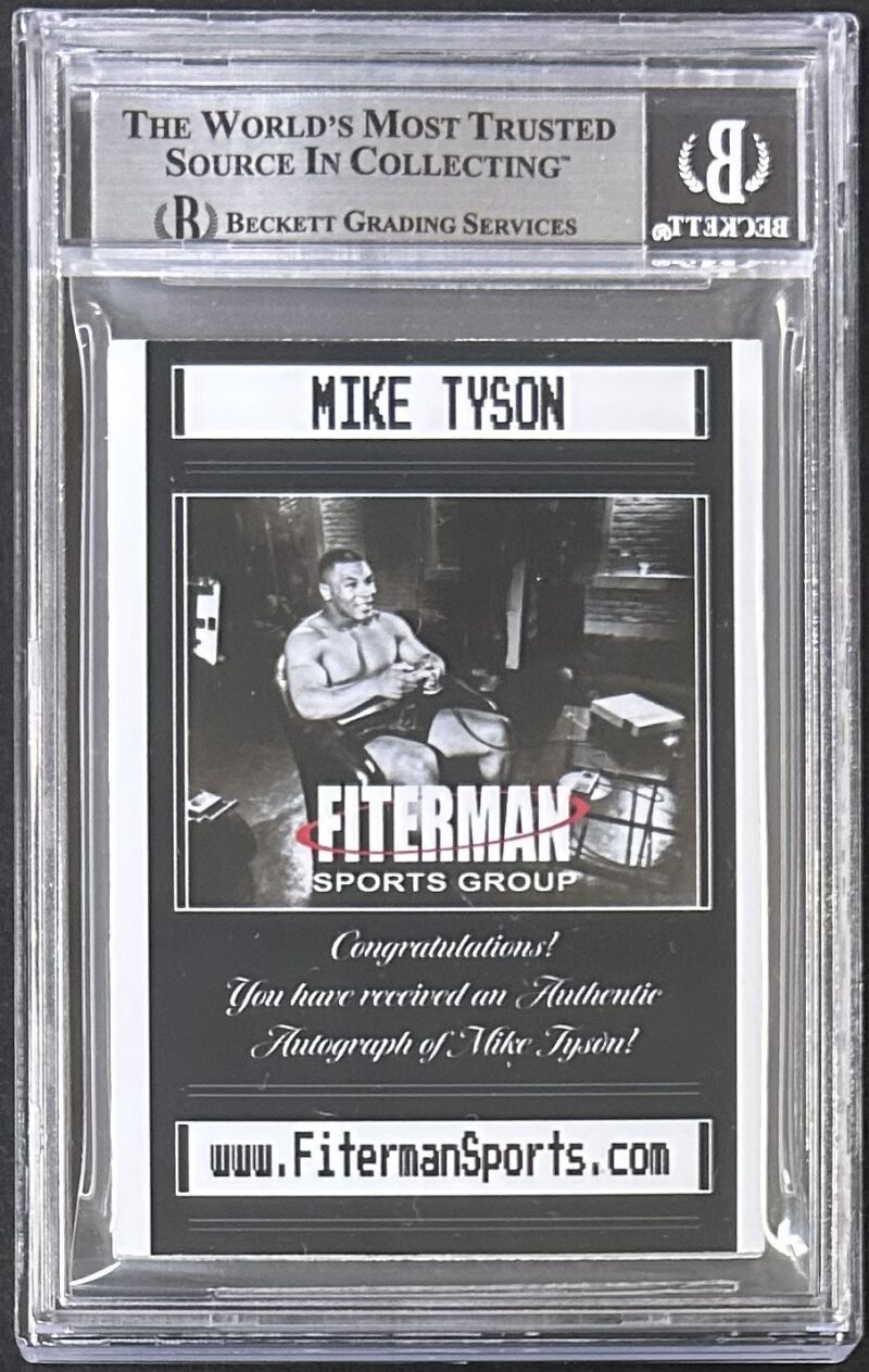MIKE TYSON 2025 Fiterman Sports Exclusive Punch Out Signed Card BAS 17730859 B - Image 2