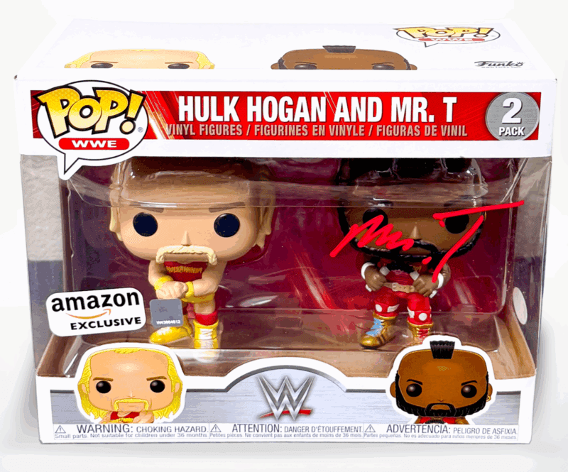 Mr. T Signed Autographed WWE Funko Pop 2 JSA Authenticated Hulk Hogan