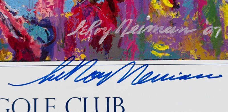 LeRoy Neiman Signed 2008 37th Ryder Cup Poster 32x24 Beckett Valhalla Golf Club - Image 3