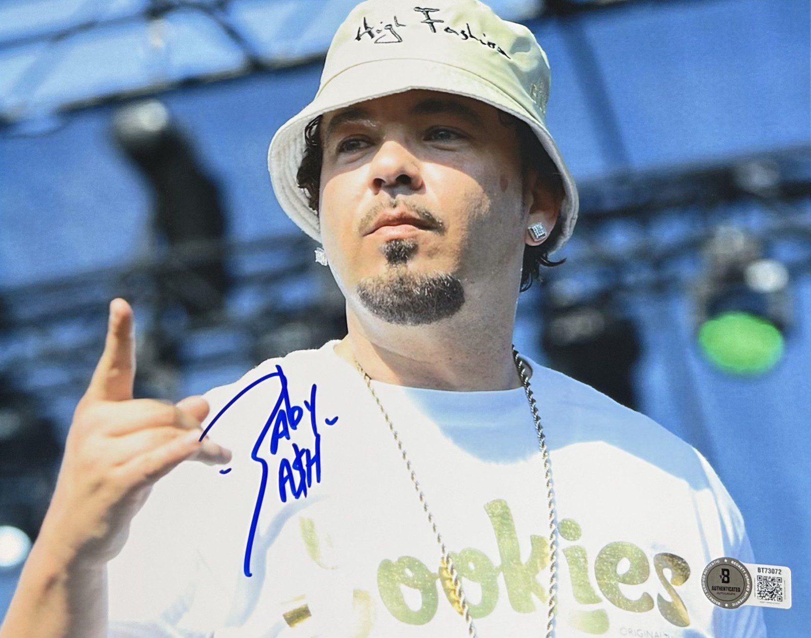 Baby Bash Autograph 8x10 Beckett #1 BT73072 Rap Hip-Hop Artist
