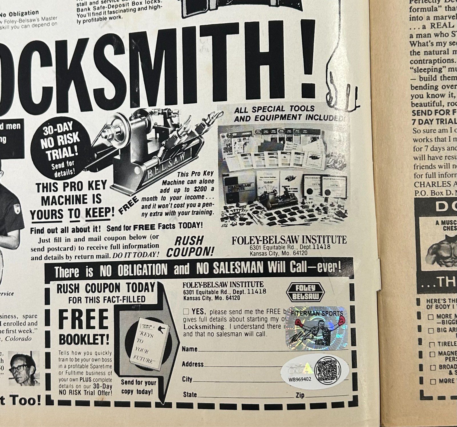 Mike Tyson Hulk Hogan Signed Wrestling Superstars Magazine JSA & Tyson Authen - Image 9