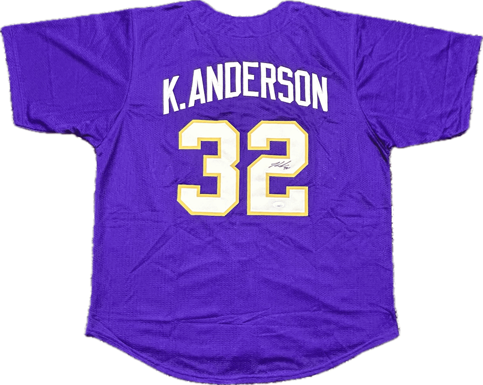 Kade Anderson Signed Autographed Purple Jersey JSA Authenticated