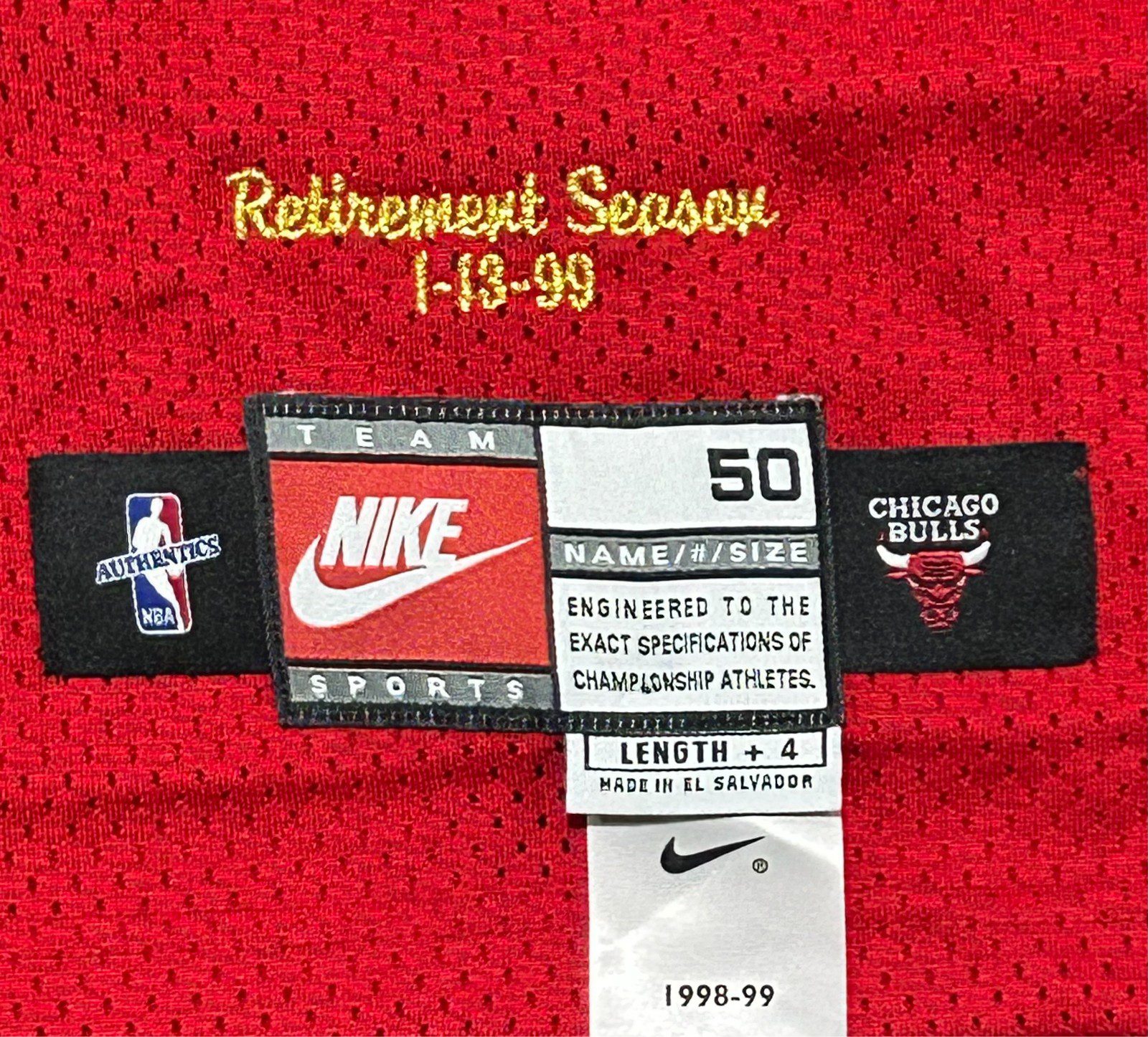 Michael Jordan Signed Nike Pro Cut Chicago Bulls #23 Jersey Upper Deck & GOAT - Image 5