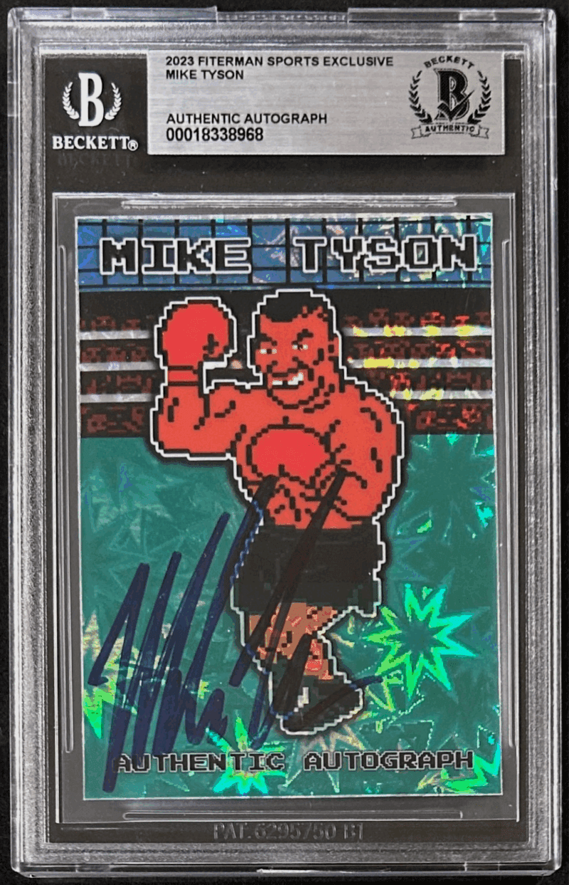Mike Tyson Signed 2023 Fiterman Sports Exclusive Card Beckett 18338968 PO 3