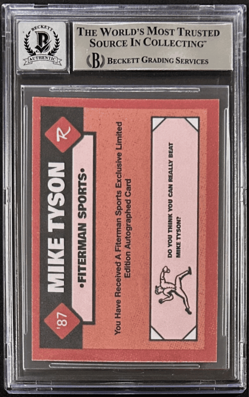 Mike Tyson Signed 2024 Fiterman Sports Exclusive Card BAS 16605926 PO 2 Auto 10 - Image 2