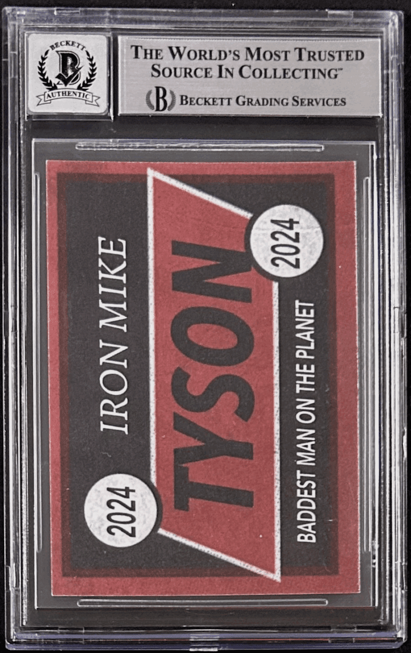 Mike Tyson Signed 2024 Fiterman Sports Exclusive Card BAS 16605857 Auto 10 Tiger - Image 2