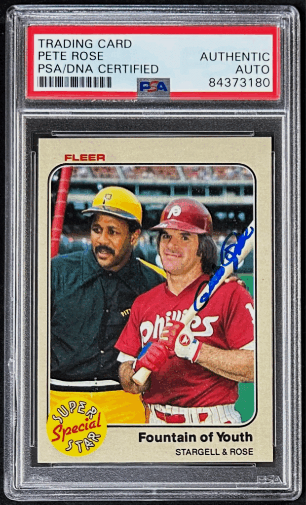 Pete Rose Signed 1983 Fleer Card #634 PSA/DNA 84373180