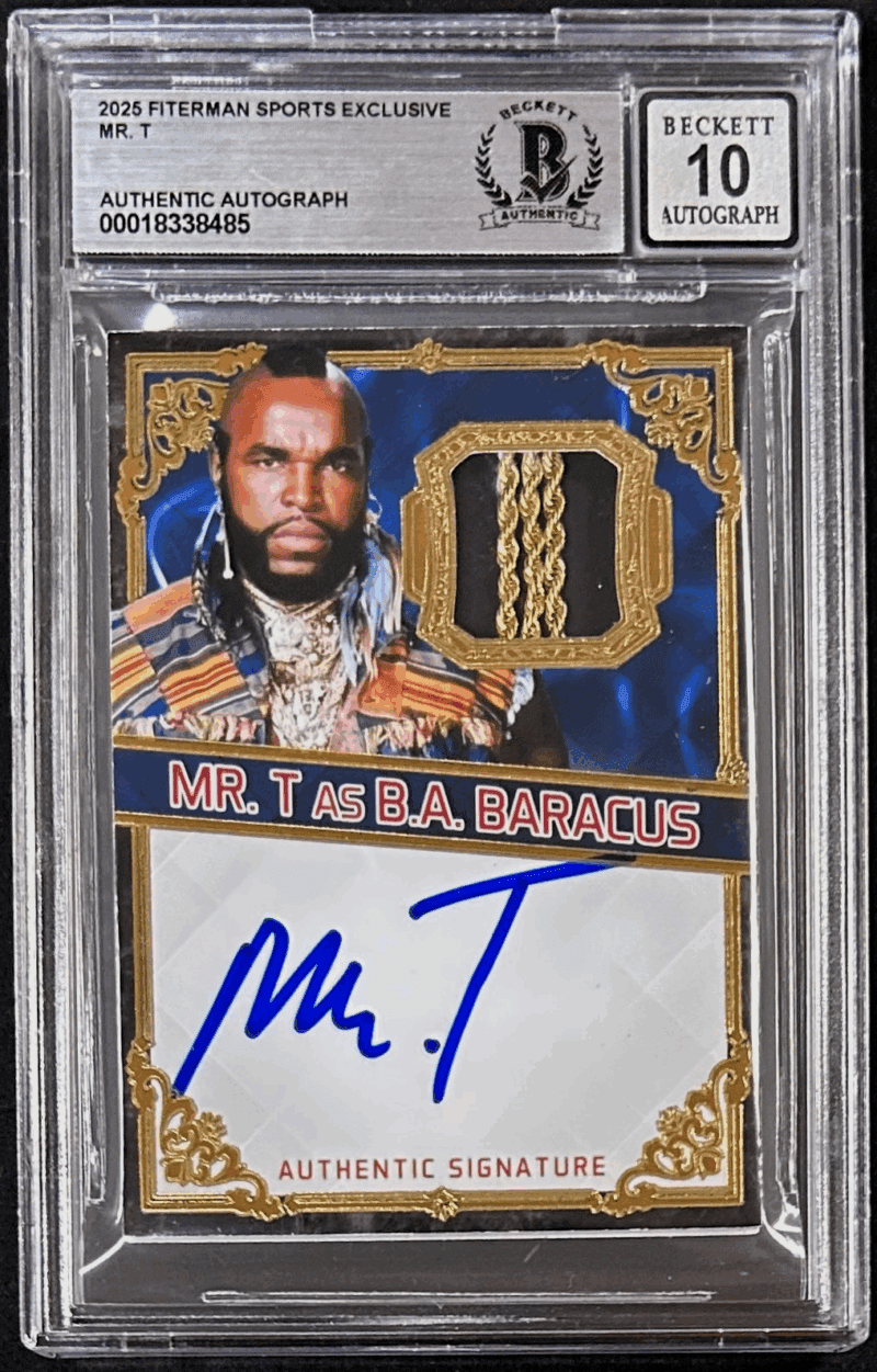 Mr. T Signed 2025 Fiterman Sports Exclusive Card Beckett Auto 10 18338485