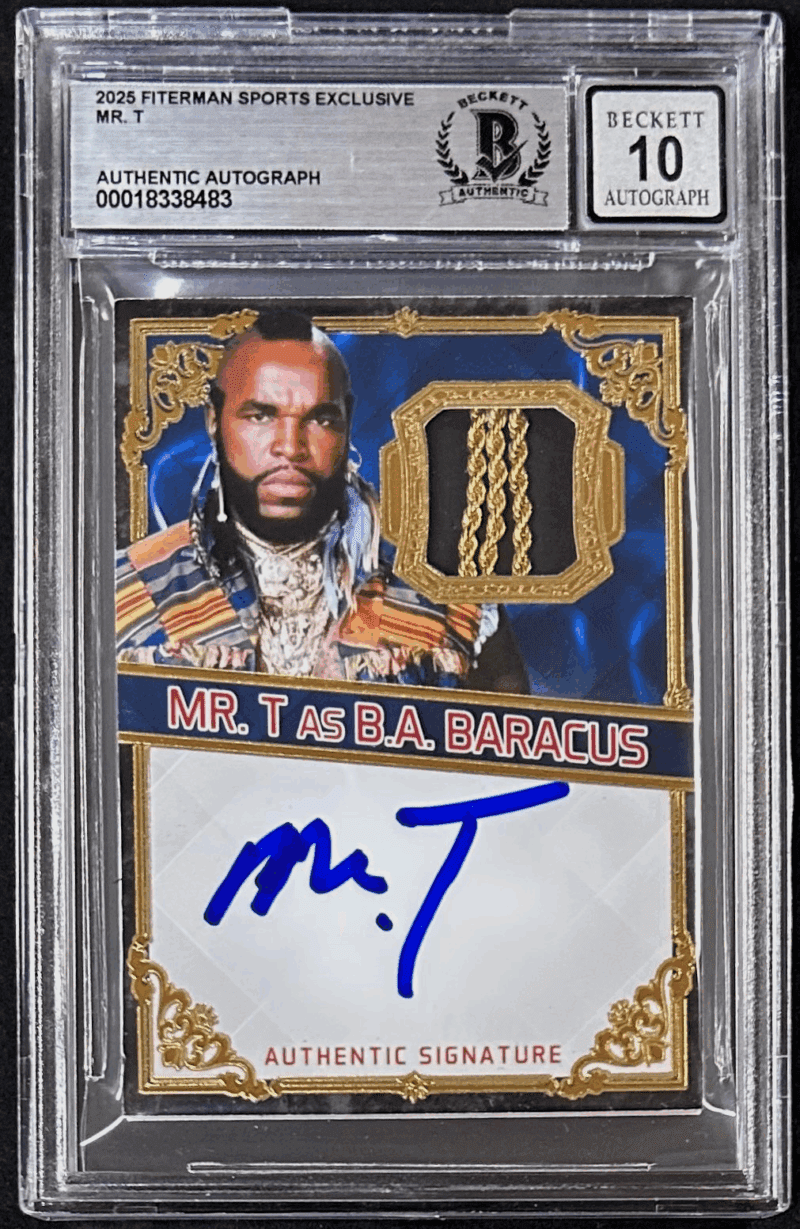 Mr. T Signed 2025 Fiterman Sports Exclusive Card Beckett Auto 10 18338483