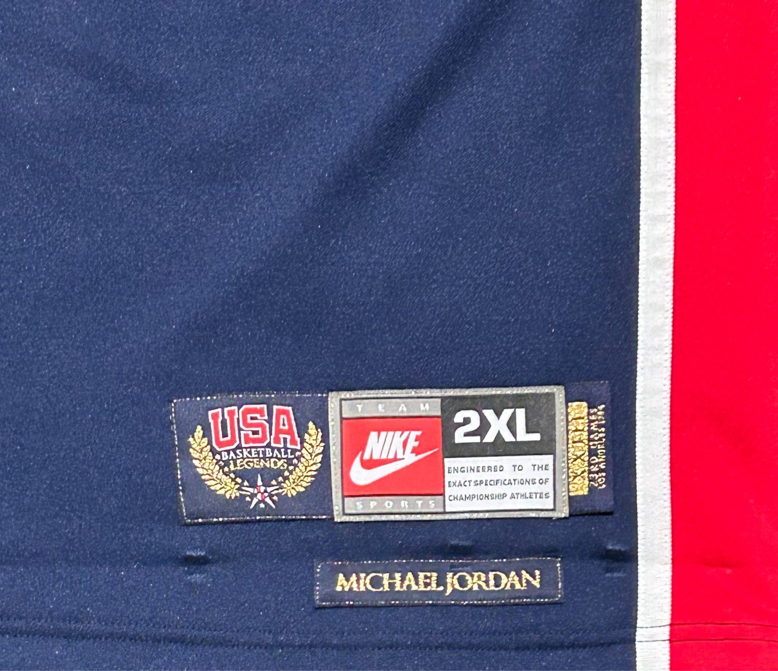 Michael Jordan Signed Nike 1984 USA Olympics Blue Jersey #9 UDA Beckett & GOAT - Image 7