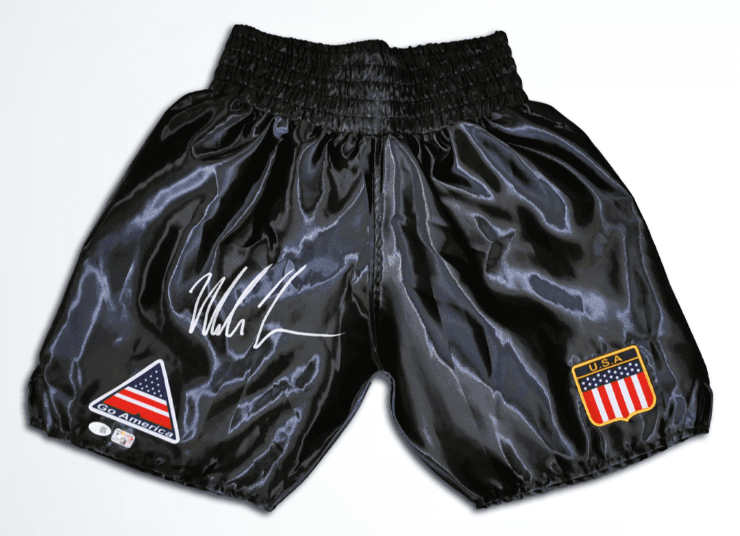 Mike Tyson Autographed Signed Boxing Trunks JSA & Tyson Hologram Authentic