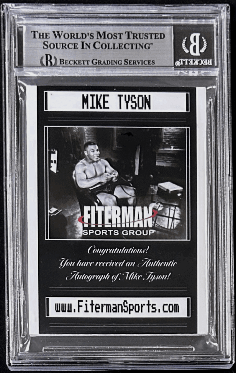 MIKE TYSON 2025 Fiterman Sports Exclusive Punch Out Signed Card BAS 17730778 B - Image 2