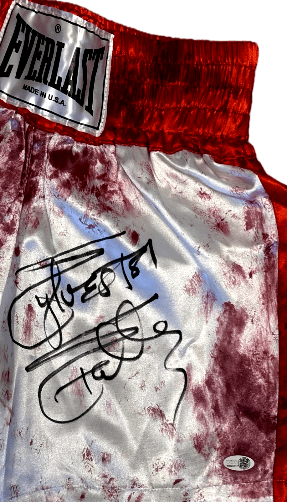 Sylvester Stallone Signed Rocky Bloody Trunks JSA Authenticated. - Image 2