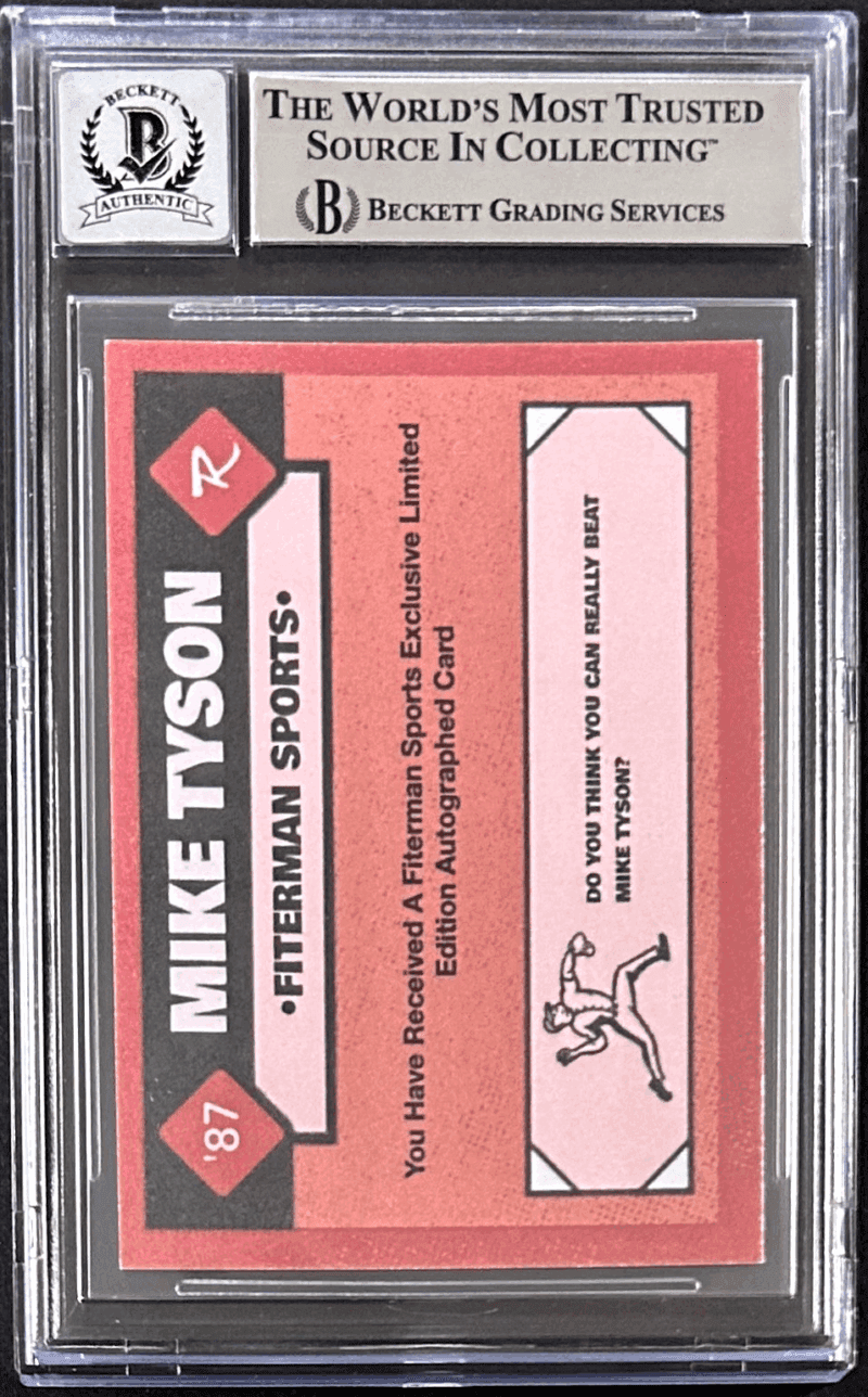 Mike Tyson Signed 2024 Fiterman Sports Exclusive Card BAS 16605970 PO 2 Auto 10 - Image 2