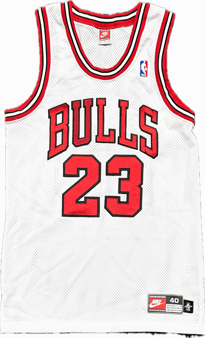 Michael Jordan Signed Nike White Chicago Bulls #23 Jersey Upper Deck & GOAT - Image 2