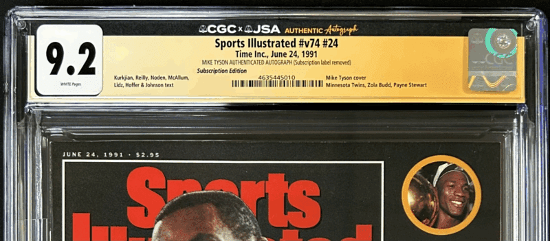 Mike Tyson Signed Sports Illustrated Magazine 6/24/1991 CGC 9.2 JSA POP 1 - Image 3