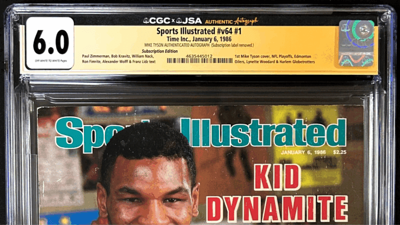 Mike Tyson Signed Sports Illustrated Magazine 1/6/1986 CGC 6.0 JSA 1st Issue - Image 3