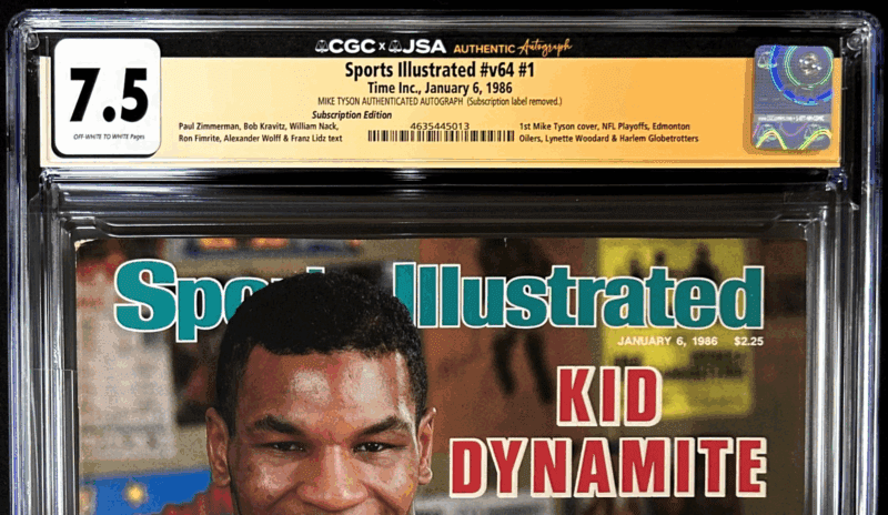Mike Tyson Signed Sports Illustrated Magazine 1/6/1986 CGC 7.5 JSA 1st Issue - Image 3