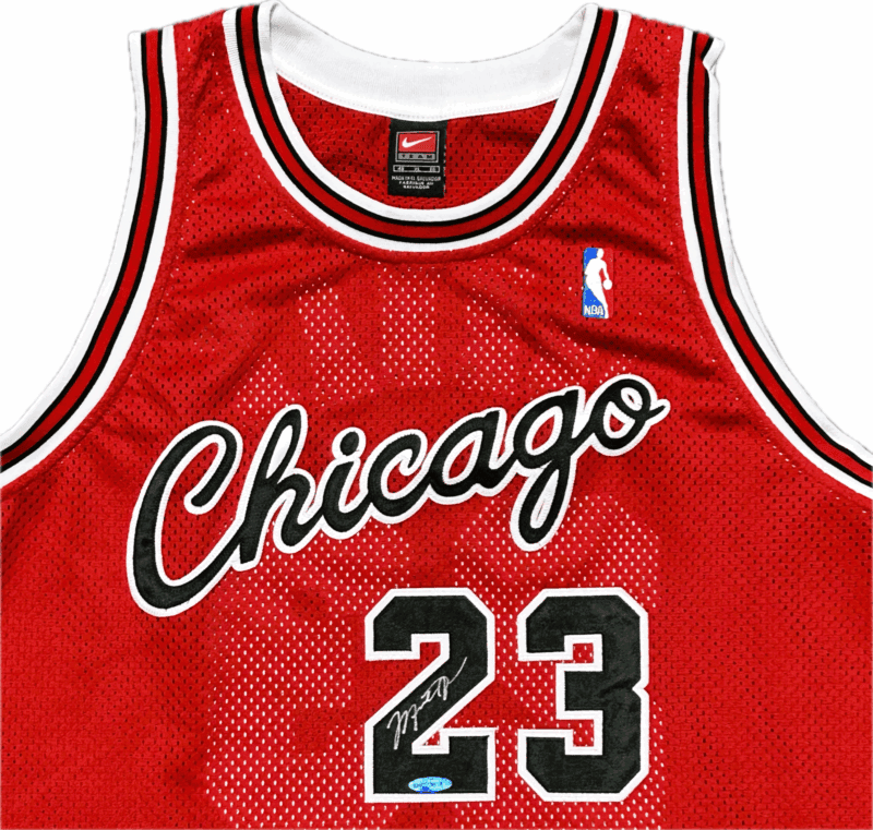 Michael Jordan Signed Nike Chicago Bulls #23 Jersey Upper Deck & GOAT - Image 2