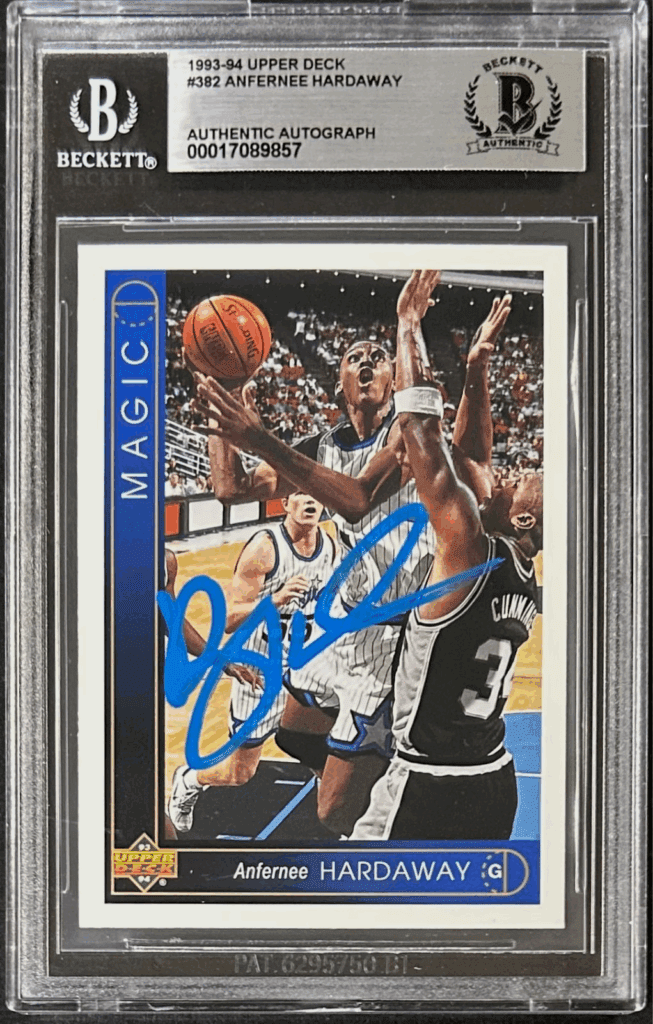 Maillot Orlando Magic Signé Anfernee 'Penny' Hardaway – Authentique, Avec Beckett