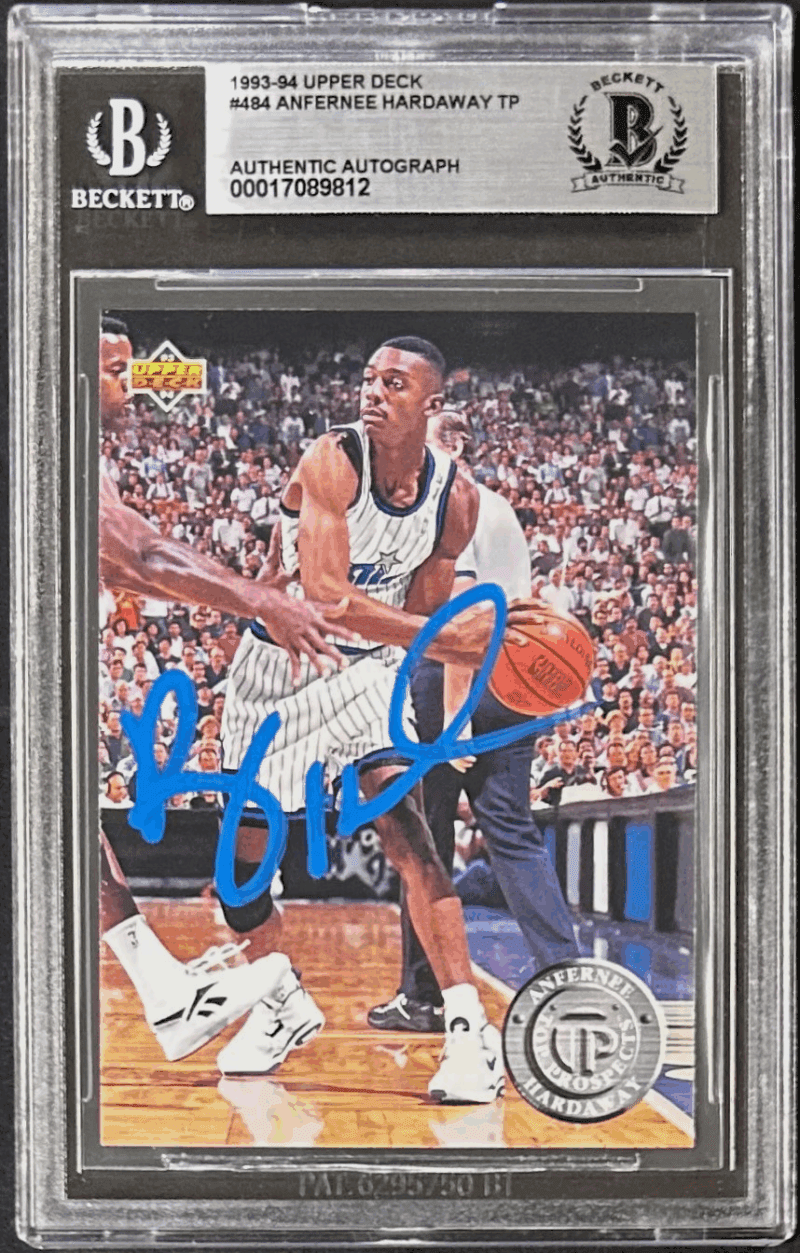 Anfernee Penny Hardaway 1993-94 Upper Deck Signed Card #484 Beckett 17089812