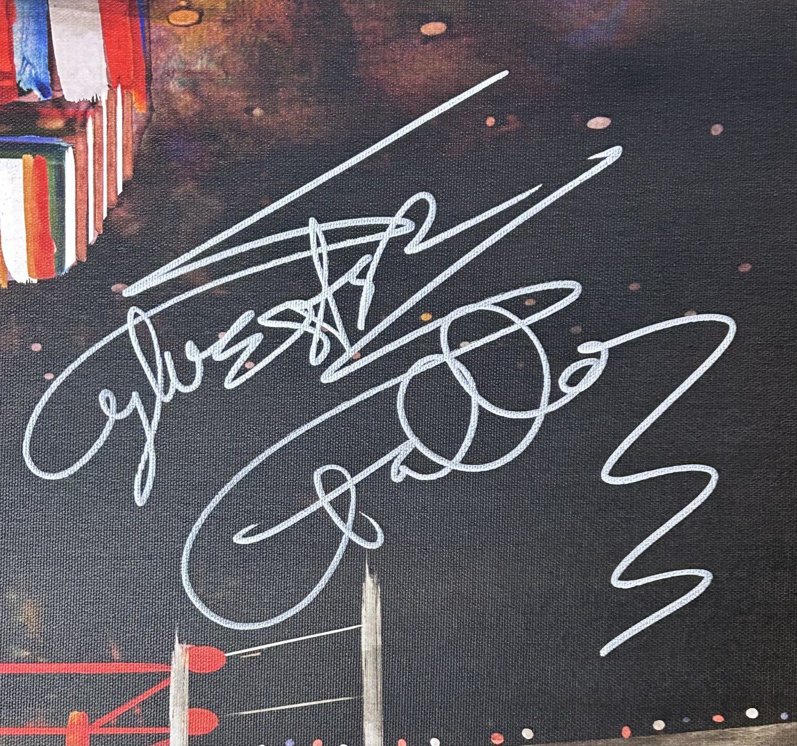 Sylvester Stallone Signed Rocky 30x20 Canvas Print JSA Authentic John Rivoli 4 - Image 2