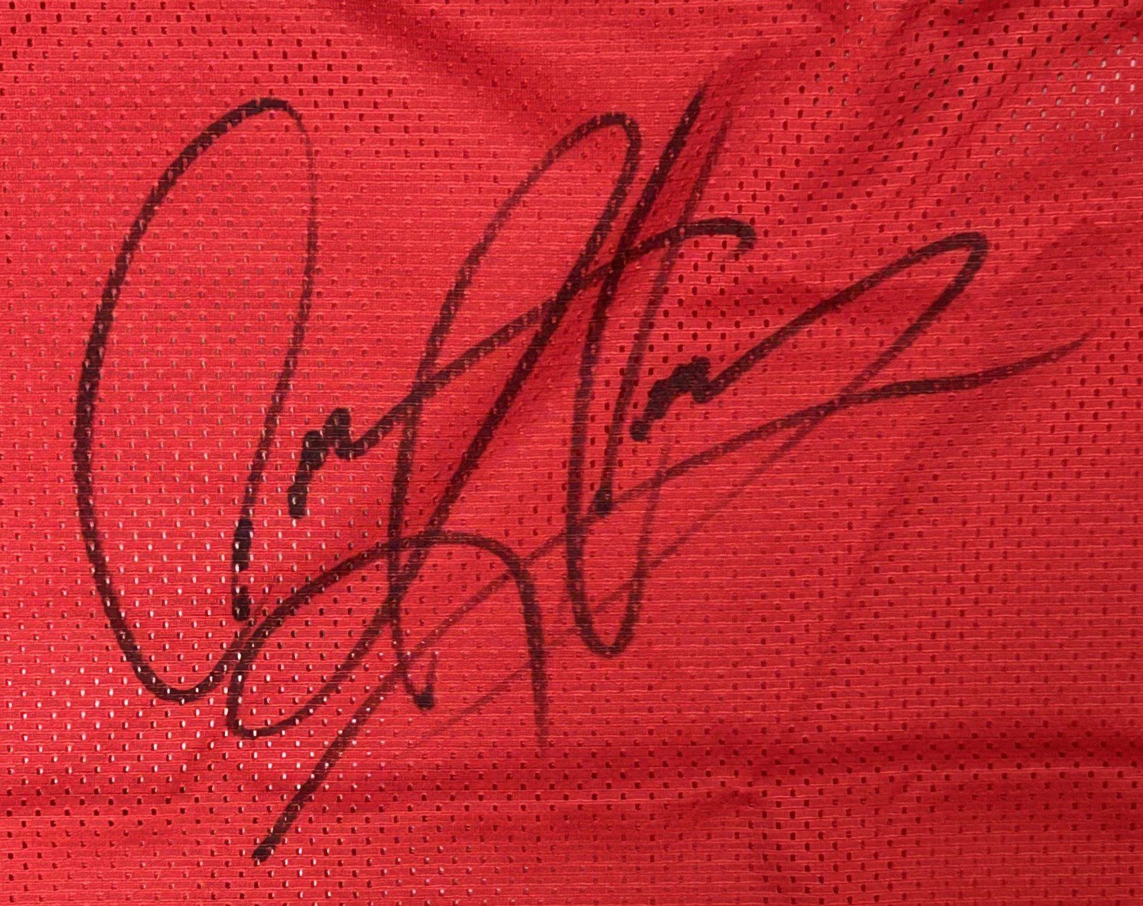 Dennis Rodman Signed Autographed Custom Red/Black Jersey JSA Authentication - Image 2