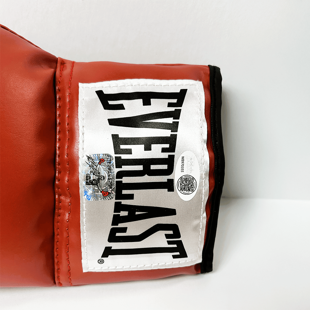 Mike Tyson Signed Autographed Red Boxing Glove JSA & Mike Tyson Holo Authen L - Image 3