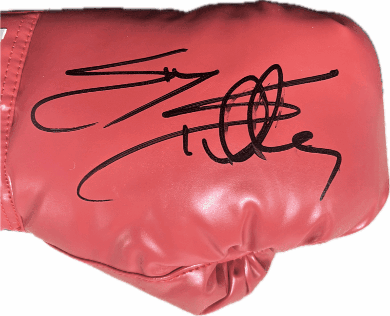 Silvester "Sly" Stallone & Rocky Balboa Signed Red Everlast Boxing Gloves JSA B - Image 3