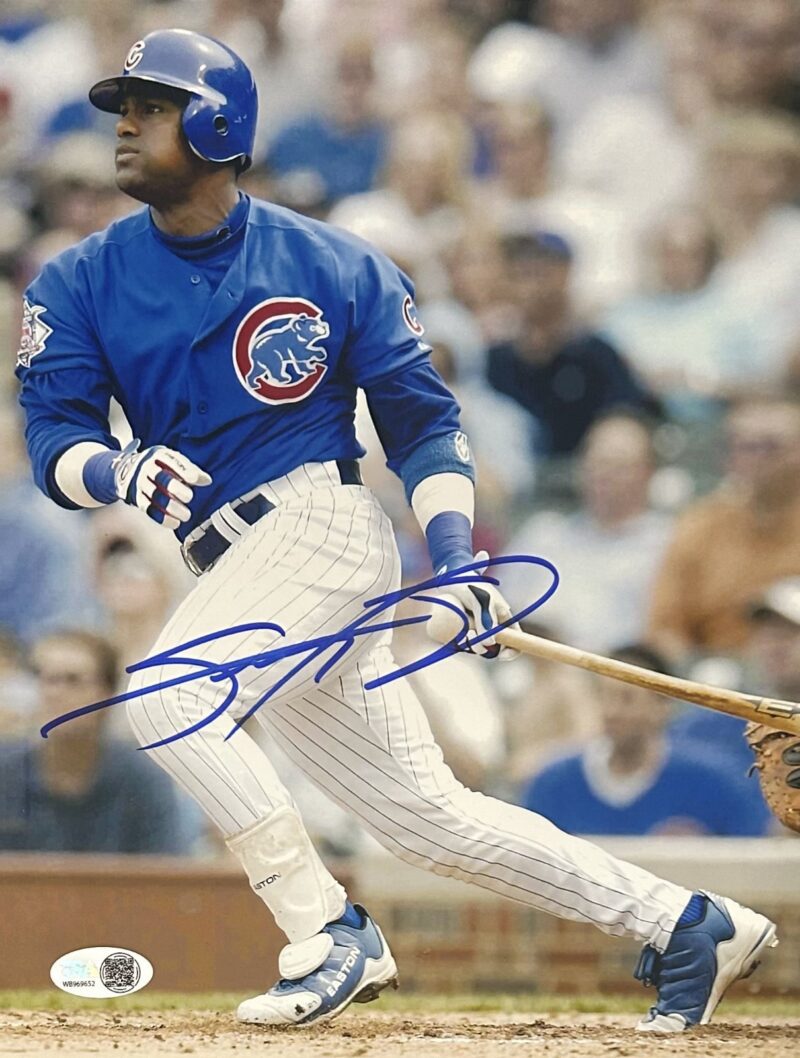 Sammy Sosa Signed Autograph 8x10 Photo JSA Authenticated #3 Cubs