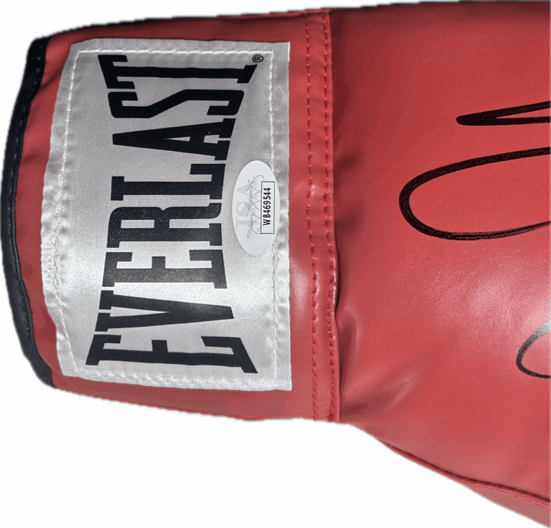 Silvester "Sly" Stallone & Rocky Balboa Signed Red Everlast Boxing Gloves JSA B - Image 4